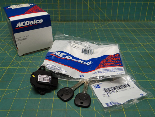 ACDelco GM 23234399 Cylinder Kit Includes GM 23215459 23232599 23234400 & 2 Keys