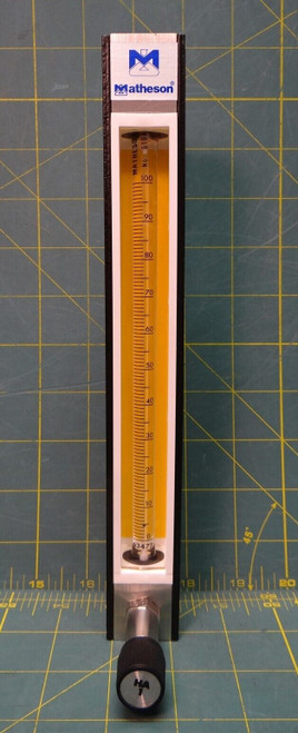 Matheson Flow Rate Indicating Meter pn: E1-4C101-E910 NSN: 6680-01-425-5969