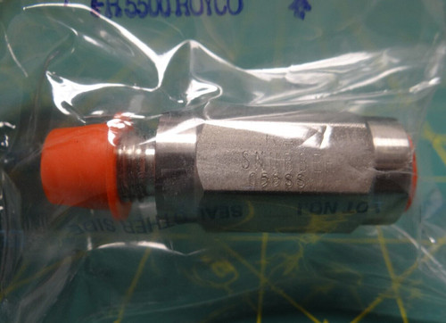 Ray Pressure Solid Body Snubber / Dampener 055SS 6000 PSI 1/4" Tube