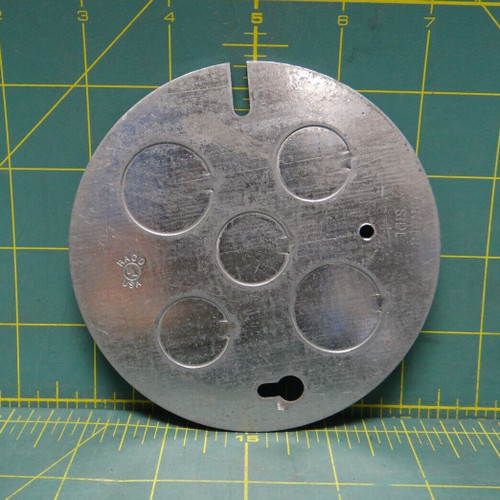 Eaton Crouse-Hinds TP648 Concrete Box Plate 4" No Stud (3) 1/2", (2) 3/4" Steel