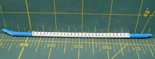 Hellermann Tyton Clip-Tags Wire Marker Letter "E" Lot of 28 16ga to 10ga