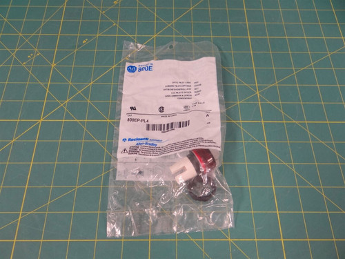 Allen Bradley 800EP-PL4 Optic Pilot Light - Red 