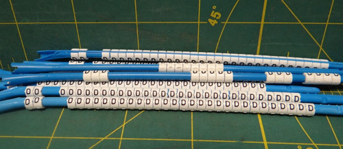 Hellermann Tyton Clip-Tags Wire Marker Letter "D" *Lot of 203* 16ga to 10ga