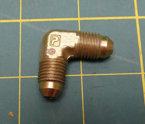 Parker 4 ETX Union Elbow, Triple-Lok 37° Flared Tube Adapters, 2303-4-4