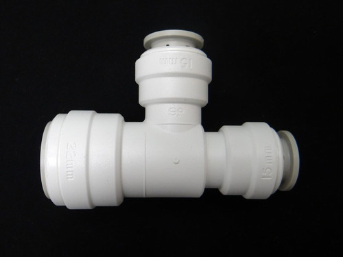 John Guest JG Speedfit Reducing Tee 22x15x15mm PEM3022BW