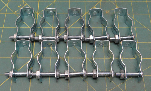 10pk. Caddy #1 ACC Zinc-Plated Steel Conduit & Pipe Hangers 3/4" EMT, 3/4" H.W.