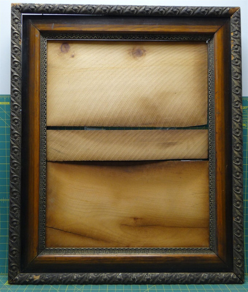 1874 Vintage Victorian Style Gilt Gesso Wooden Picture Frame 