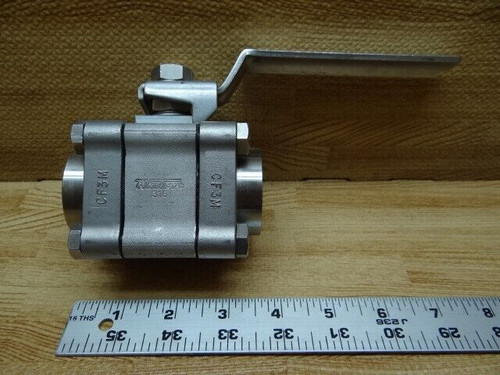 Swagelok Whitey SS-T65MF16 1" SS 1000 PSI 60 Series Thermal Service Ball Valve