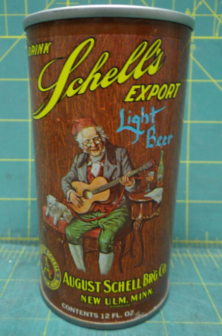 12 fl oz Schell's Export Light Beer August Schellbrg Co Opened Pull Tab