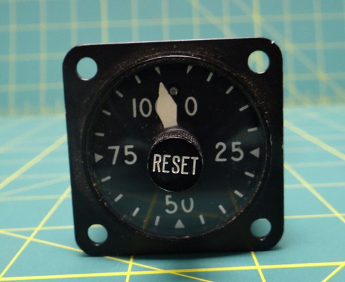 Abrams Instrument Corp. Counter Percent Remaining PN 17680 0-100 Percent