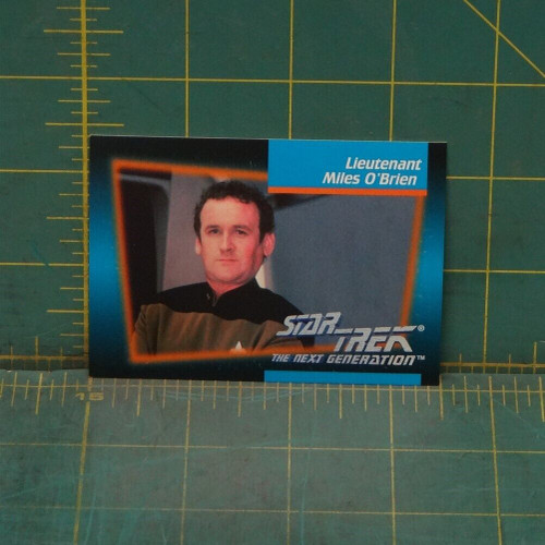 Star Trek The Next Generation 1992 Trading Card #13 Lieutenant Miles O'Brien