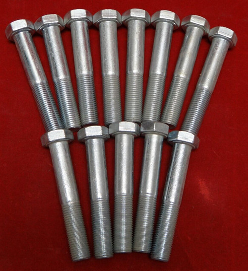 3/8" Hex Head Threaded Bolt, 2-1/4" Long, Qty: 13