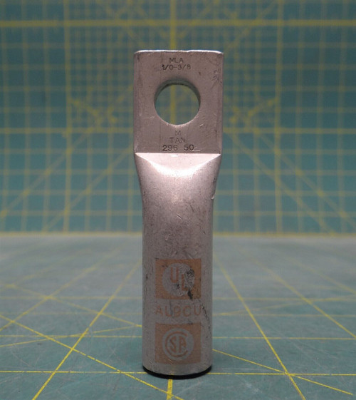 Morris Products 93038 Aluminum Long Barrel 1-H Compression Lug MLA 1/0-0.38, Tan