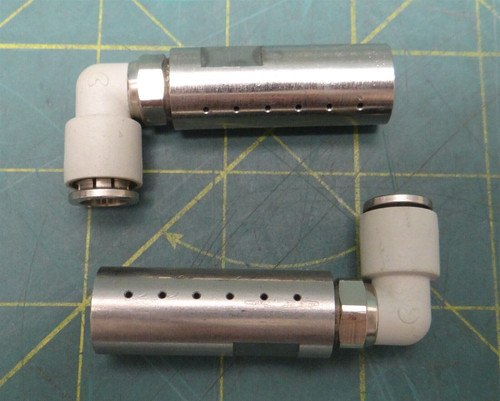 (Pack of 2) High Pressure Pipe Fittings Misting Nozzles Pipe Size 5/16" Elbow