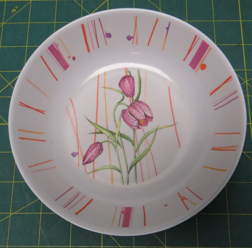 Alpine Cuisine Fine Melamine Bowl - Flower/Tulip Theme - Dishwasher Safe 