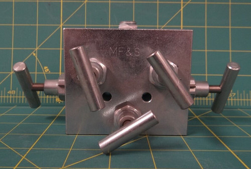 Zinc Coated Steel 5 Valve Manifold 