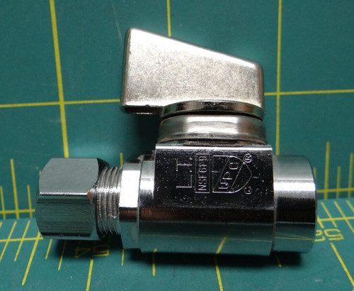 L.T. 5/8" Mini Ball Valve NSF61-9, Quarter Turn Handle