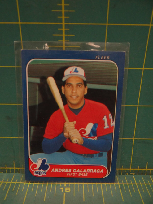 #U-44 Andres Galarraga Expos First Base 1986 Fleer Baseball MLB