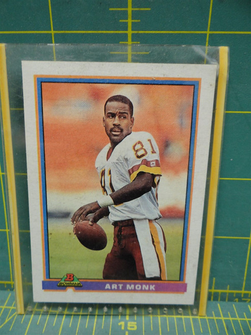 #536 Art Monk Washington Redskins 1991 Topps Bowman Football NFL