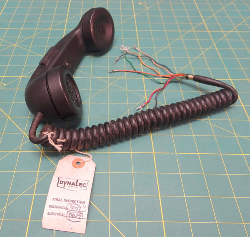 Dynalec H-60/PT Radio Handset GS55251 DLSMD207906 NSN 5965-00-669-9145 