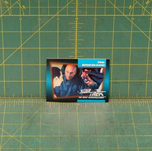 Star Trek The Next Generation 1992 Trading Card #118 Trivia: Behind the Scenes