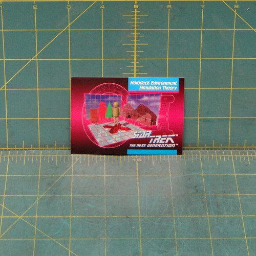 Star Trek The Next Generation 1992 #108 Holodeck Environment Simulation Theory