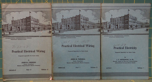 1950s International Correspondence Schools Practical Electricity Booklets (3)
