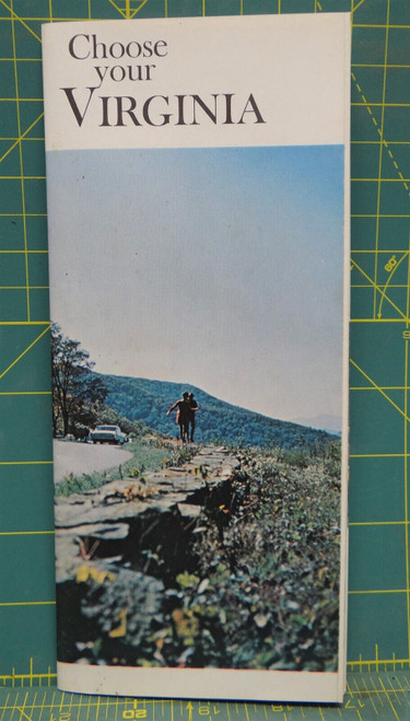 Vintage 'Choose your Virginia" Tourist Travel Guide and Roadside Map