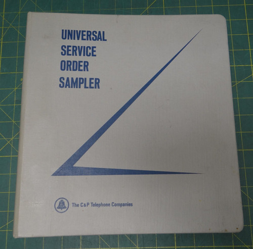 Collection of 1566 Original Universal Service Order Sampler Stamps in Album 