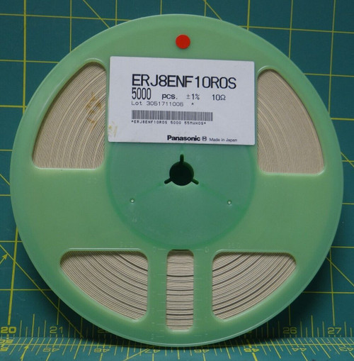 Panasonic 10 Ohm Fixed Chip Resistor 1% Tolerance 1/4w P/N ERJ-8ENF10R0S