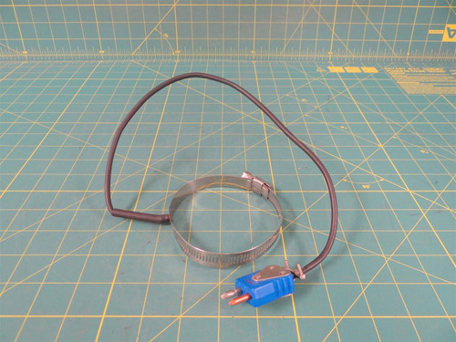Conax Thermocouple Assembly w/ Male Plug & 3.75" Pipe Clamp 