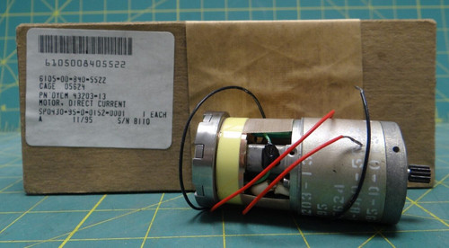 Direct Current Motor DYCM 43203-13, NSN: 6105-00-840-5522