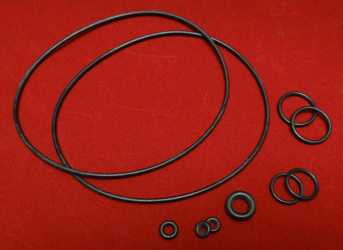 10 Piece Lot Black O-Ring Rubber Seals, Various Sizes