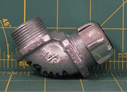 Thomas and Betts 2274 90DEG 3/4" Steel Cord Connector CG90-6275 SR-9-757 3793-4