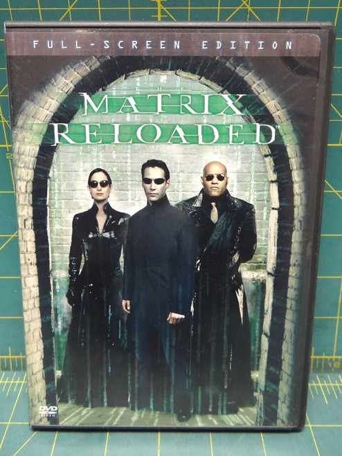 The Matrix Reloaded 2003 Andy & Lana Wachowski Full-Screen DVD Keanu Reeves