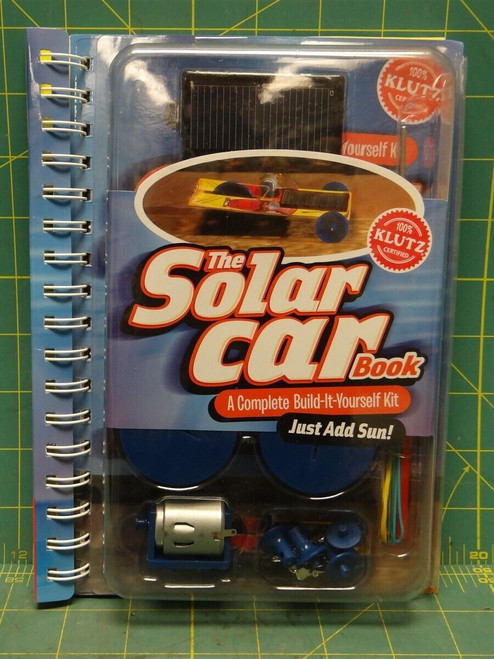 The Solar Car Book by Klutz Press Spiral Book, Build Your Own Solar Car DIY Kit