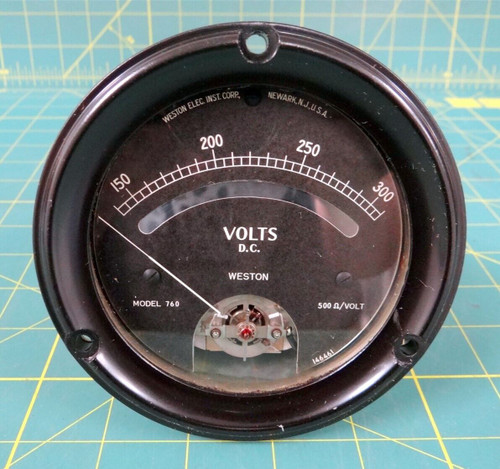 Weston DC Volt Gauge 150-300 DCV - P/N 146461