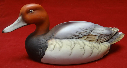 Porcelain Canvasback Duck Figurine - Andrea by Sadek 12" 