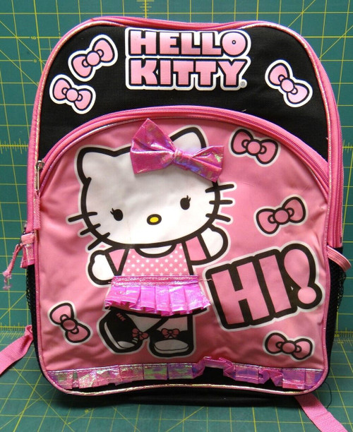 2015 Hello Kitty Girl's Over The Shoulder Book Bag Backpack Pink