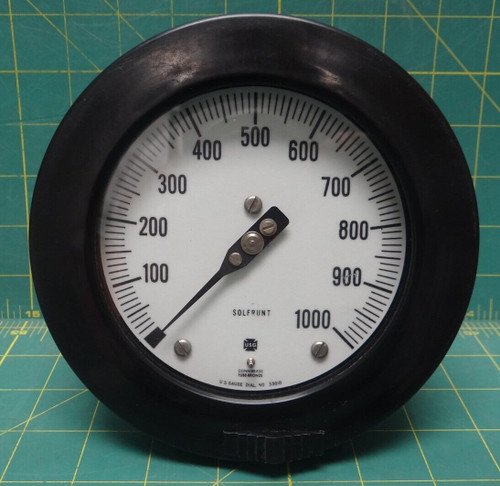 Solfrunt US Gauge 4 1/2" 1000 PSI 1/2 LBM Front Flange