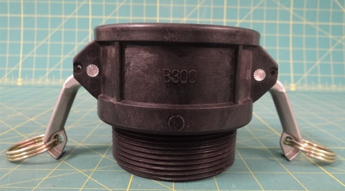 Female Coupler B300 With Hose Shank - Polypropylene - 3"
