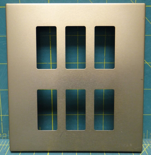 Vimar 6-Hole Gold Switch Cover Plate Marine Boat Yacht