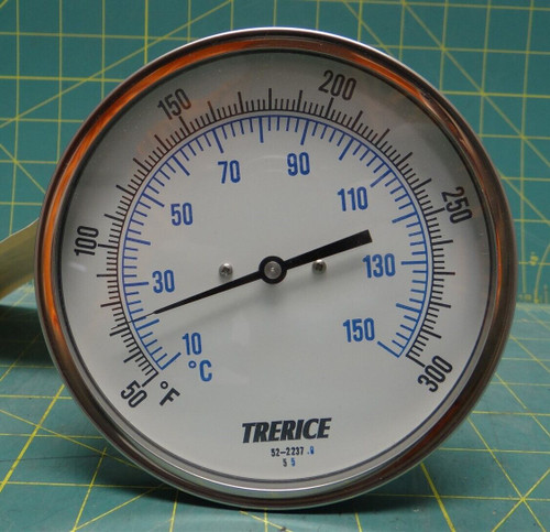 Trerice B85604 Adjustable Angle Bi-Metal Thermometer, 5 Inch 50 to 300 Degrees F