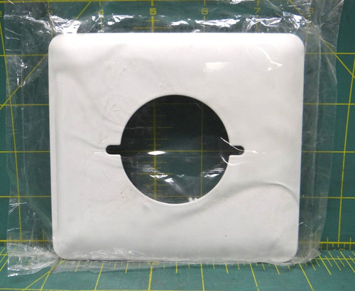 MULBERRY 76222 2-Gang White Princess Shape Dryer Receptacle Wall Plate New