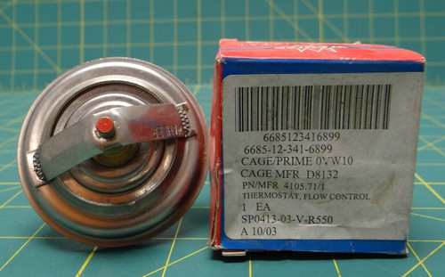 Wahler Flow Control Thermostat 4105.71/1, NSN 6685-12-341-6899