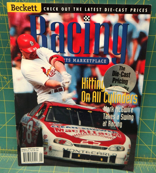 Beckett Racing Motorsports Marketplace Issue #53 Jan 1999 Mark McGwire