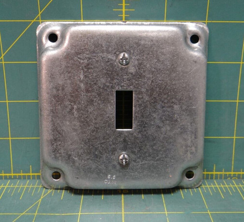 Eaton Crouse-Hinds TP512 4" Raised Square Cover Single Toggle Switch
