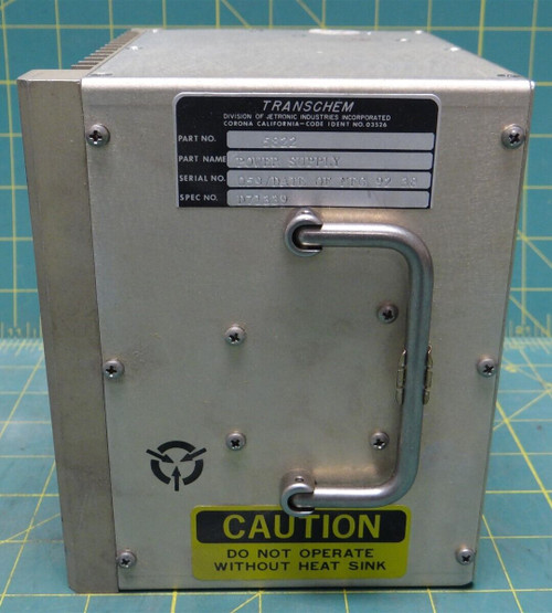 Jetronic Industries Transchem Power Supply NSN 6130-01-445-2121
