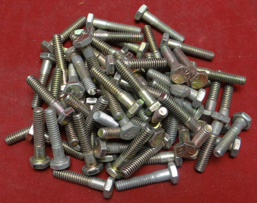 Steel Hex Bolt, Partially Threaded, 1/4" x 1-1/2" Long, Coarse Threads, Qty: 68
