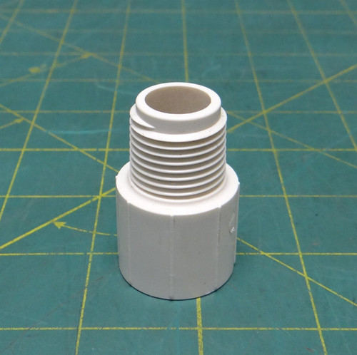 PVC Schedule 40 MPT x S Male Adapter 3/4" x 3/4" 1.7" Length 1.1" Diameter